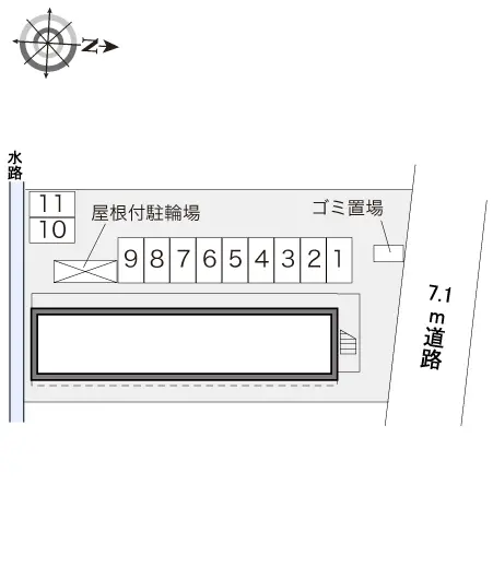★手数料０円★行田市持田　月極駐車場（LP）
